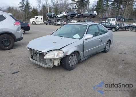 1999 Honda Civic Ex z USA, uszkodzony, nr VIN 1HGEJ8148XL096425